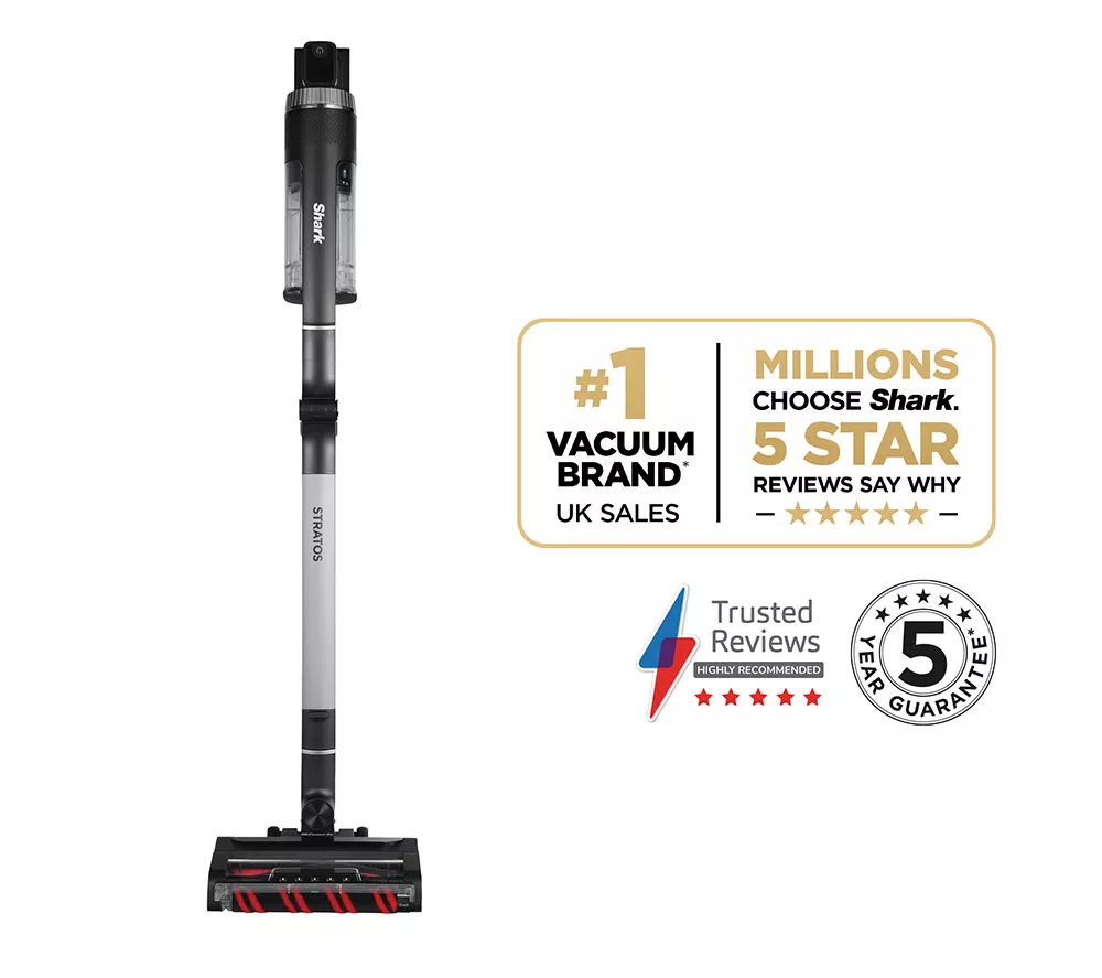 SHARK Stratos Anti Hair Wrap Plus Pet Pro IZ420UKT Cordless Vacuum Cleaner - Silver