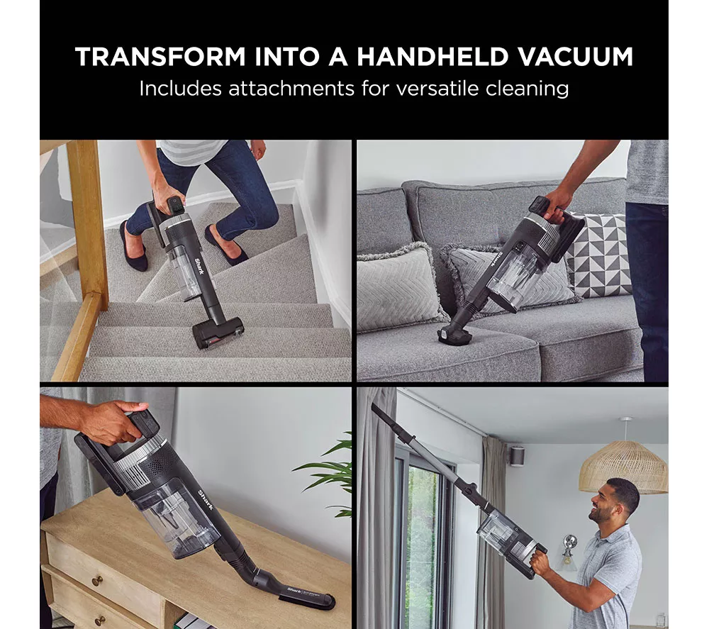 SHARK Stratos Anti Hair Wrap Plus Pet Pro IZ420UKT Cordless Vacuum Cleaner - Silver