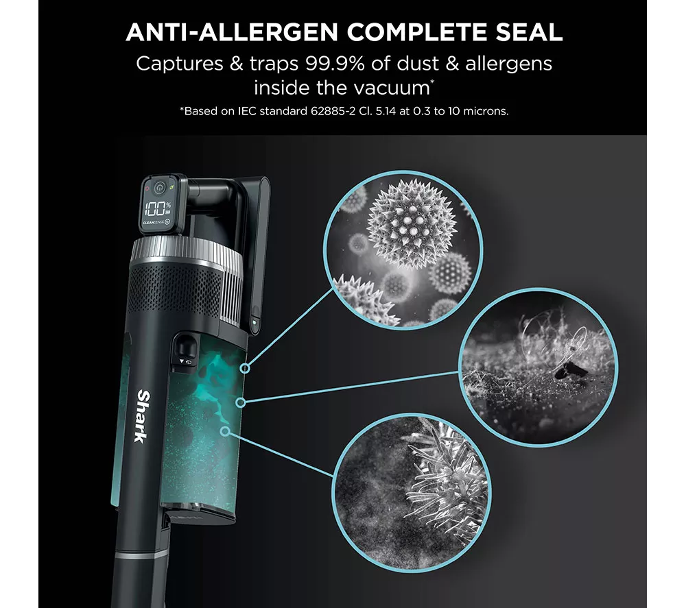SHARK Stratos Anti Hair Wrap Plus Pet Pro IZ420UKT Cordless Vacuum Cleaner - Silver