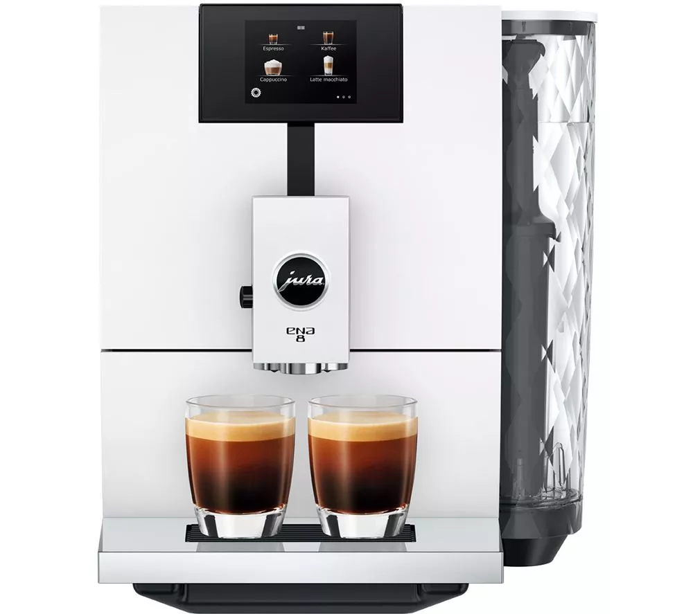 JURA ENA 8 Bean to Cup Coffee Machine - Nordic White