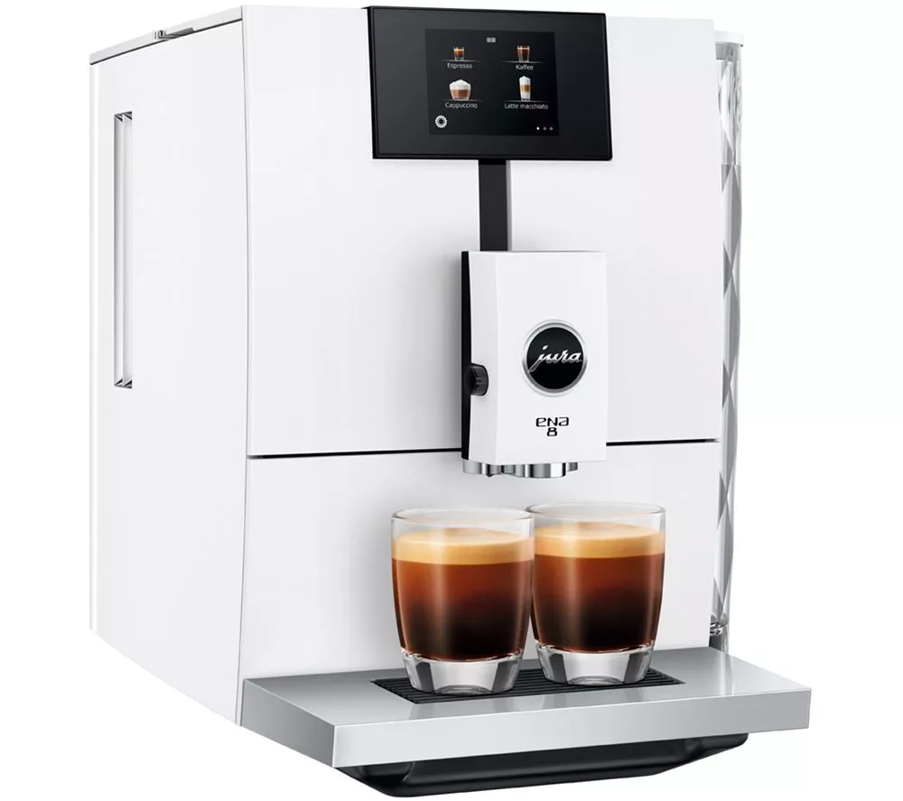 JURA ENA 8 Bean to Cup Coffee Machine - Nordic White
