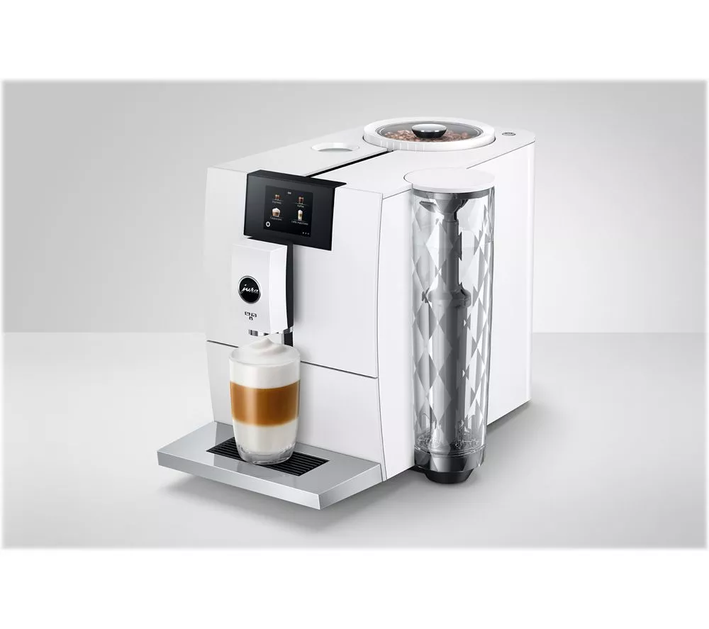 JURA ENA 8 Bean to Cup Coffee Machine - Nordic White