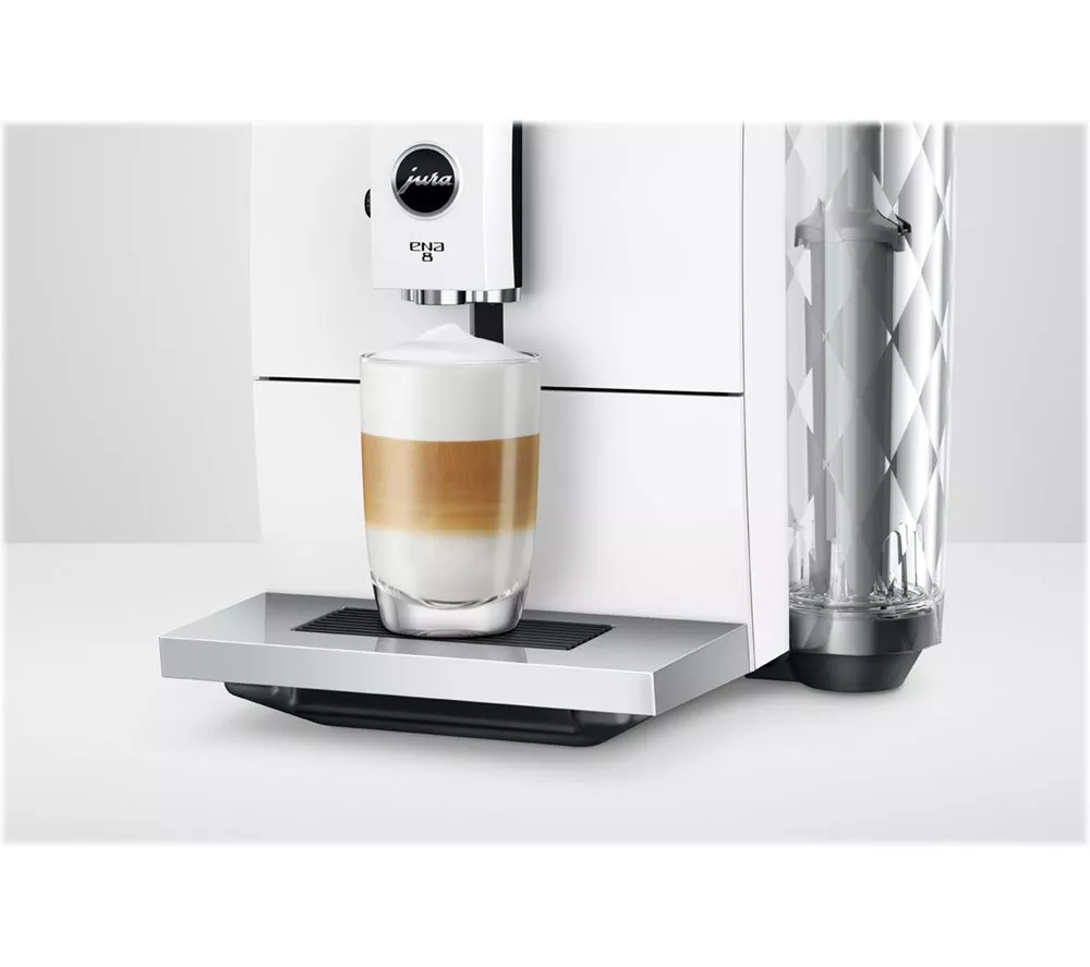 JURA ENA 8 Bean to Cup Coffee Machine - Nordic White