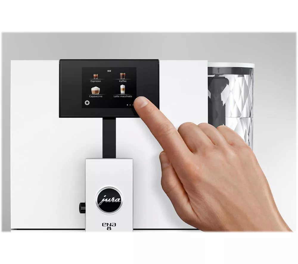 JURA ENA 8 Bean to Cup Coffee Machine - Nordic White