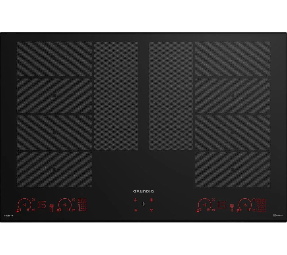 GRUNDIG Flexi GIEI848981IH 80 cm Electric Induction Smart Hob - Black
