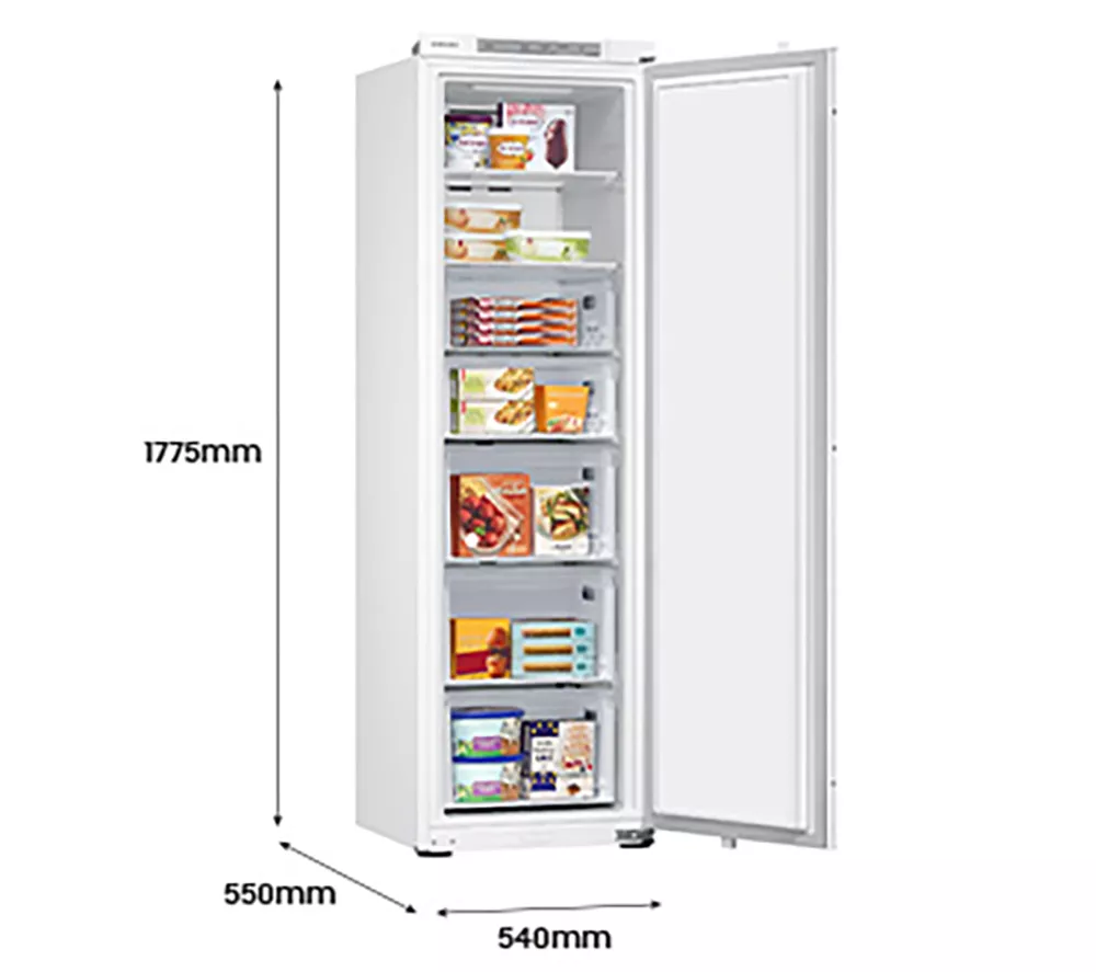 SAMSUNG SpaceMax BRR29723EWW Integrated Fridge - Fixed Hinge