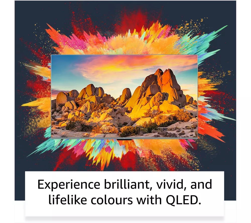 AMAZON Omni QLED Series Fire TV QL65F601U 65" Smart 4K Ultra HD HDR TV with Amazon Alexa