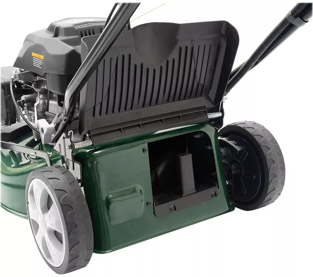 WEBB Classic WER46OES Self Propelled Electric Start Petrol Rotary Lawnmower - Black