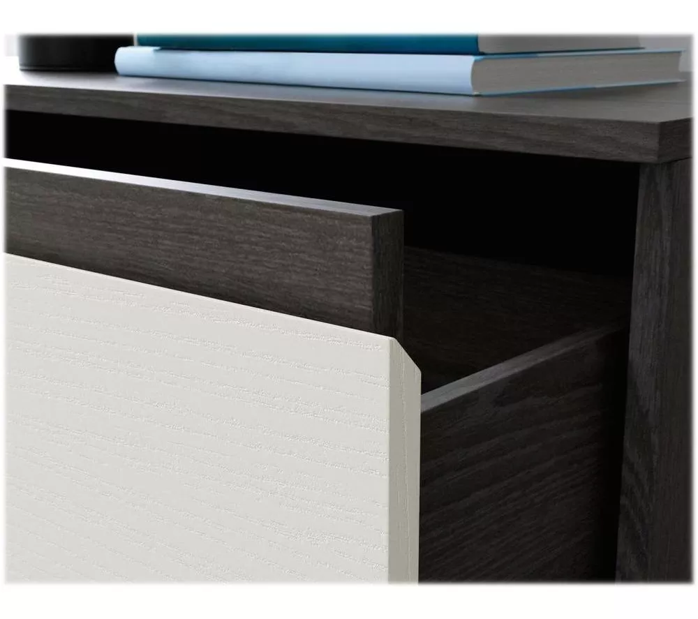 TEKNIK Hudson 5425829 Chest of Drawers - Charcoal Ash & Pearl Oak