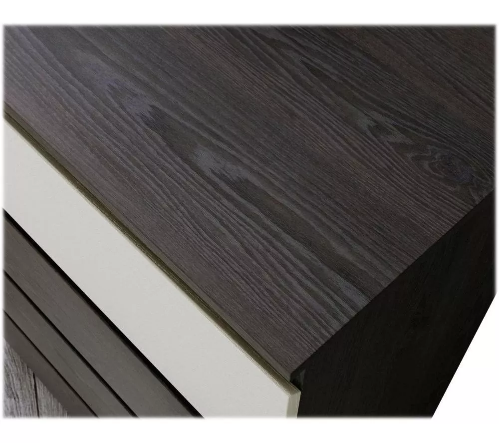 TEKNIK Hudson 5425829 Chest of Drawers - Charcoal Ash & Pearl Oak