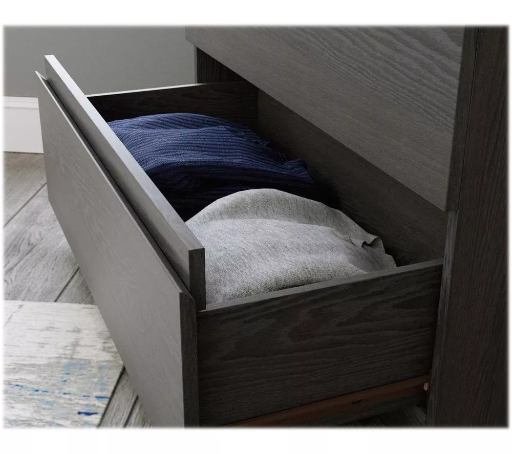 TEKNIK Hudson 5425829 Chest of Drawers - Charcoal Ash & Pearl Oak