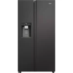 HAIER HSW59F18EIPT American-Style Smart Fridge Freezer - Slate Black