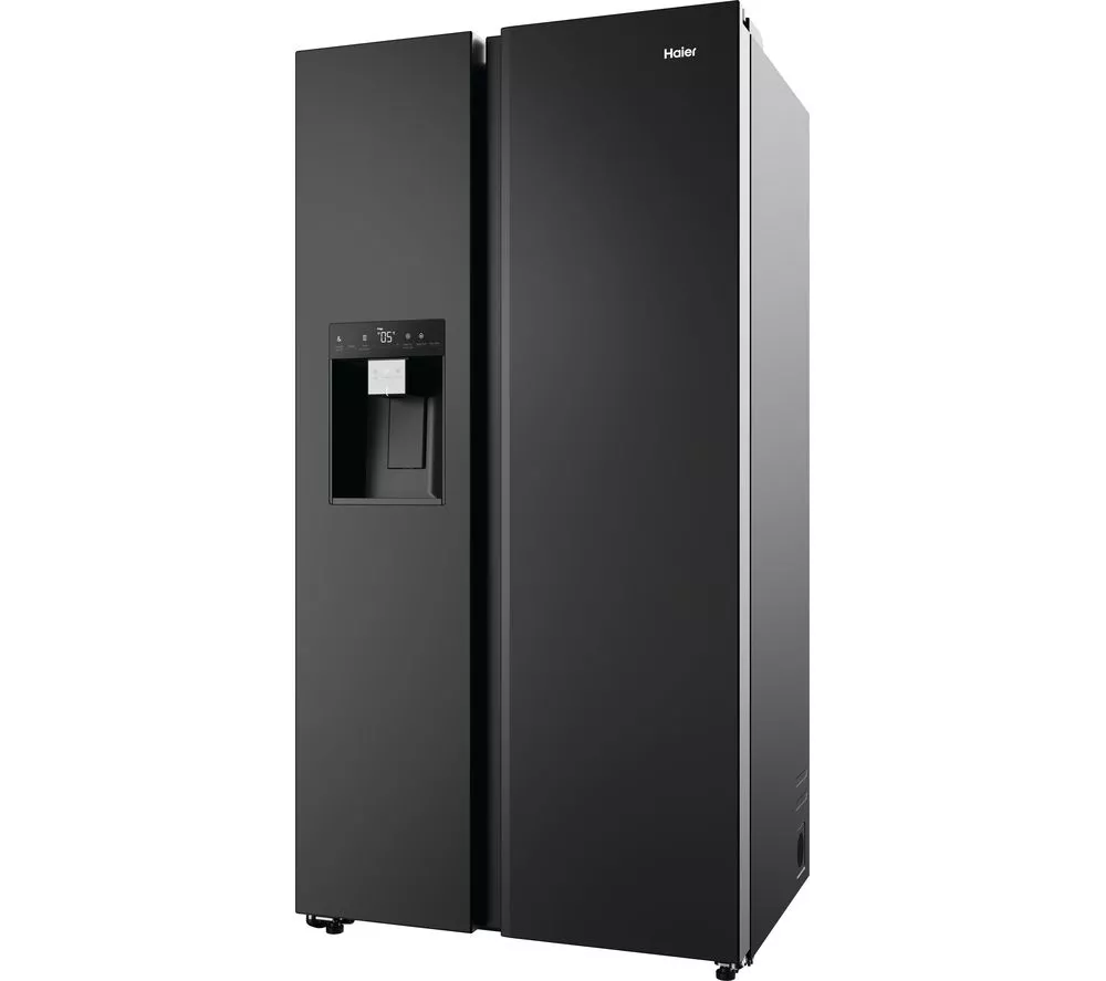 HAIER HSW59F18EIPT American-Style Smart Fridge Freezer - Slate Black