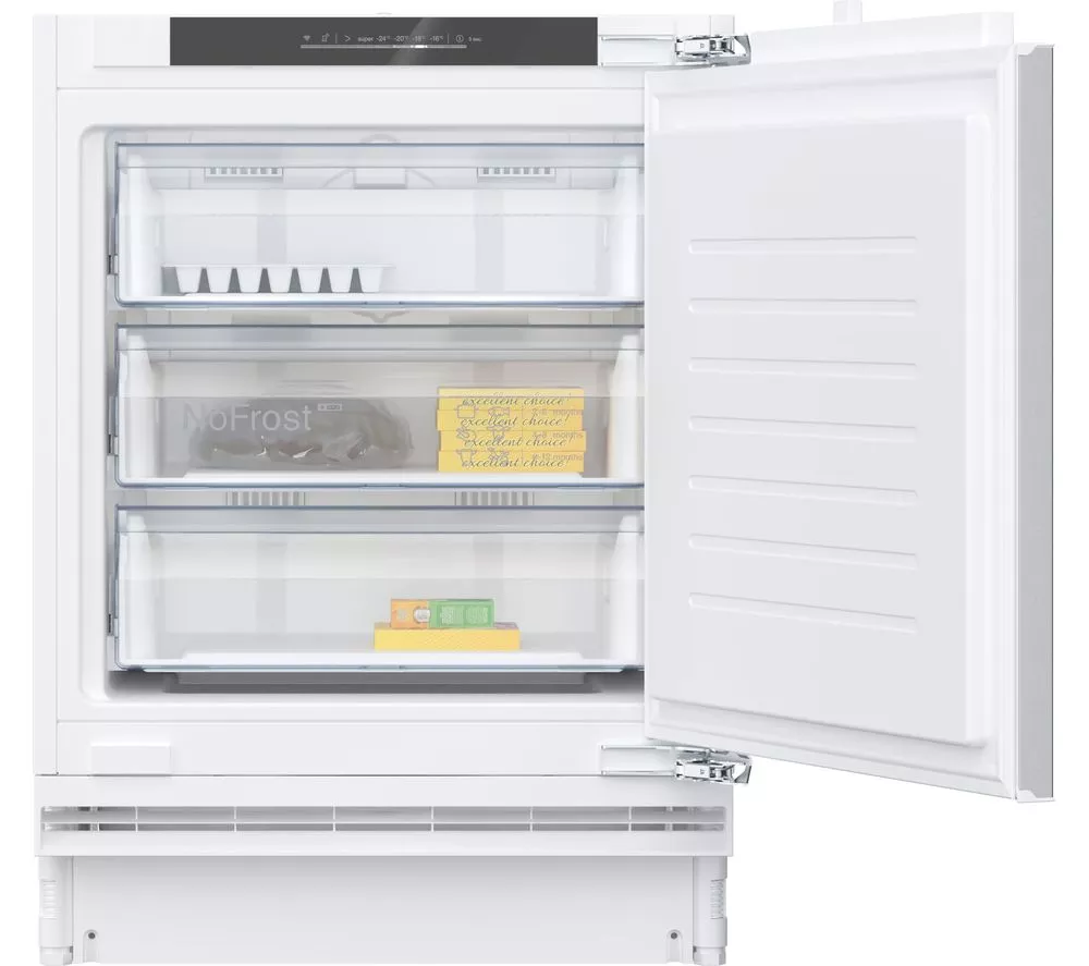 NEFF N 50 GU7212FE0G Integrated Undercounter Freezer - Fixed Hinge