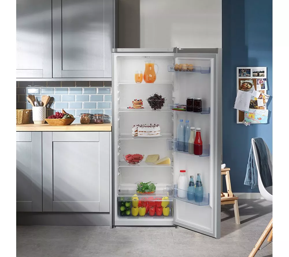 BEKO LSG4545S Tall Fridge - Matte Silver