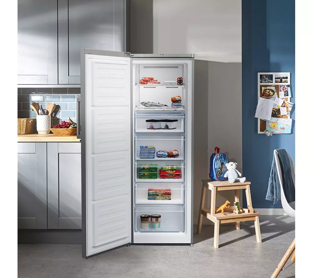 BEKO Pro FFP4671PS Tall Freezer - Stainless Steel