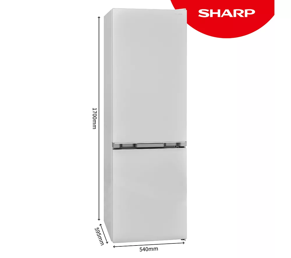 SHARP SJ-BB04DTXWE2-EN 60/40 Fridge Freezer - White