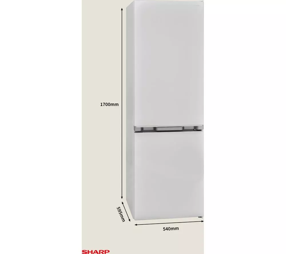 SHARP SJ-BB04DTXWE2-EN 60/40 Fridge Freezer - White