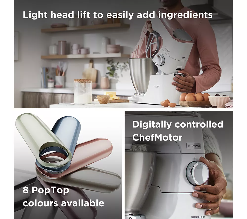 KENWOOD Titanium Chef Baker XL KVL65.001WH Stand Mixer - White
