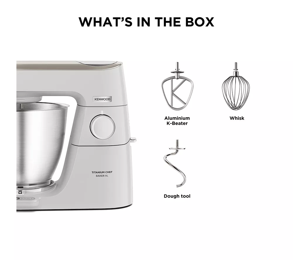 KENWOOD Titanium Chef Baker XL KVL65.001WH Stand Mixer - White