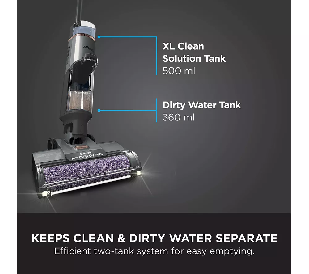 SHARK HydroVac WD210UK Cordless Hard Floor Cleaner – Grey