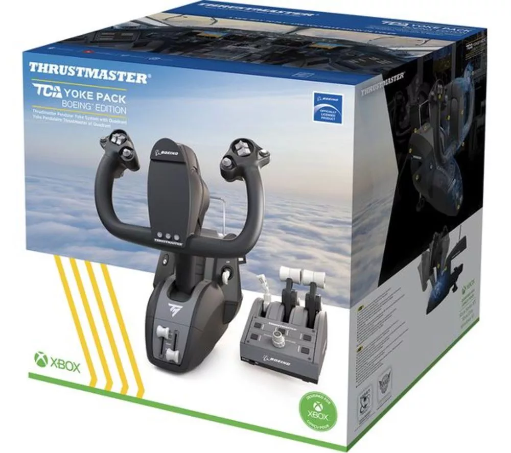 THRUSTMASTER TCA Yoke & Throttle Quadrant Pack Boeing Edition