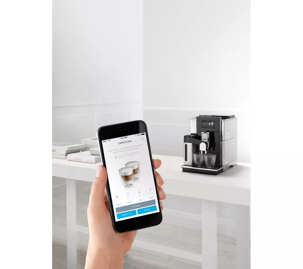 DELONGHI Maestosa Automatic EPAM960.75GLM Smart Bean to Cup Coffee Machine - Metal Black