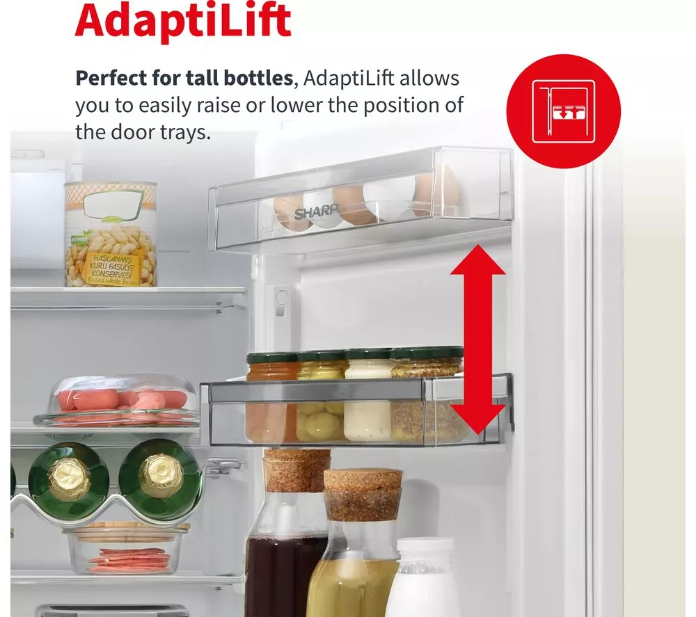 SHARP SJ-BB05DTXLE-EN 60/40 Fridge Freezer - Inox