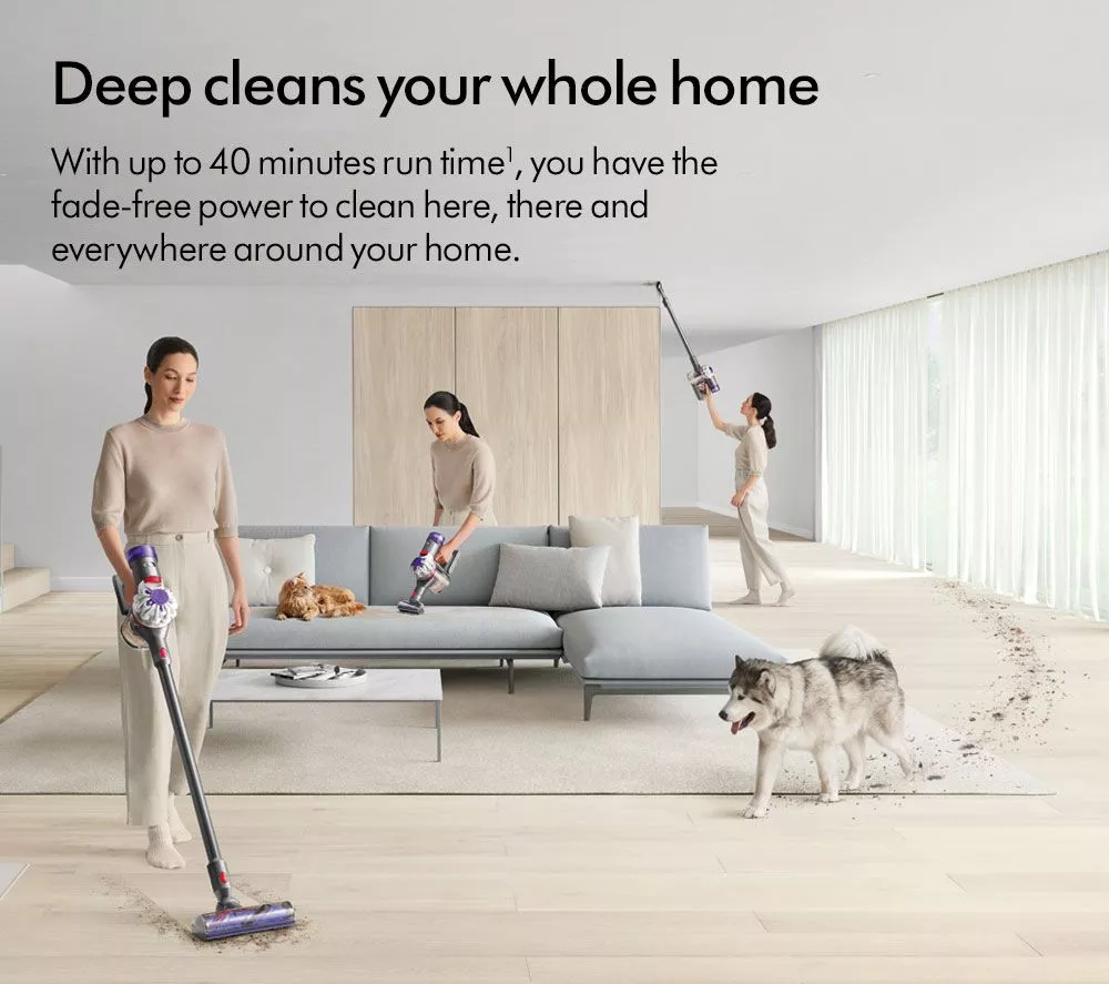 DYSON V8 Absolute Cordless Vacuum Cleaner - Silver Yellow