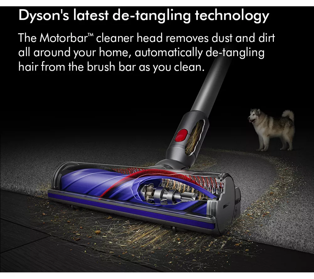 DYSON V8 Absolute Cordless Vacuum Cleaner - Silver Yellow