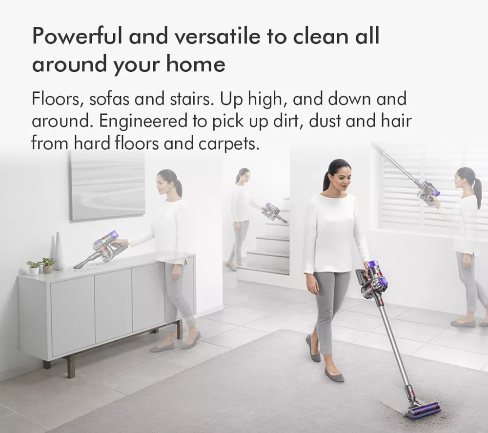 DYSON V8 Absolute Cordless Vacuum Cleaner - Silver Yellow