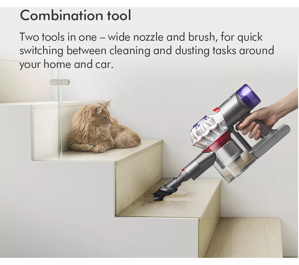 DYSON V8 Absolute Cordless Vacuum Cleaner - Silver Yellow