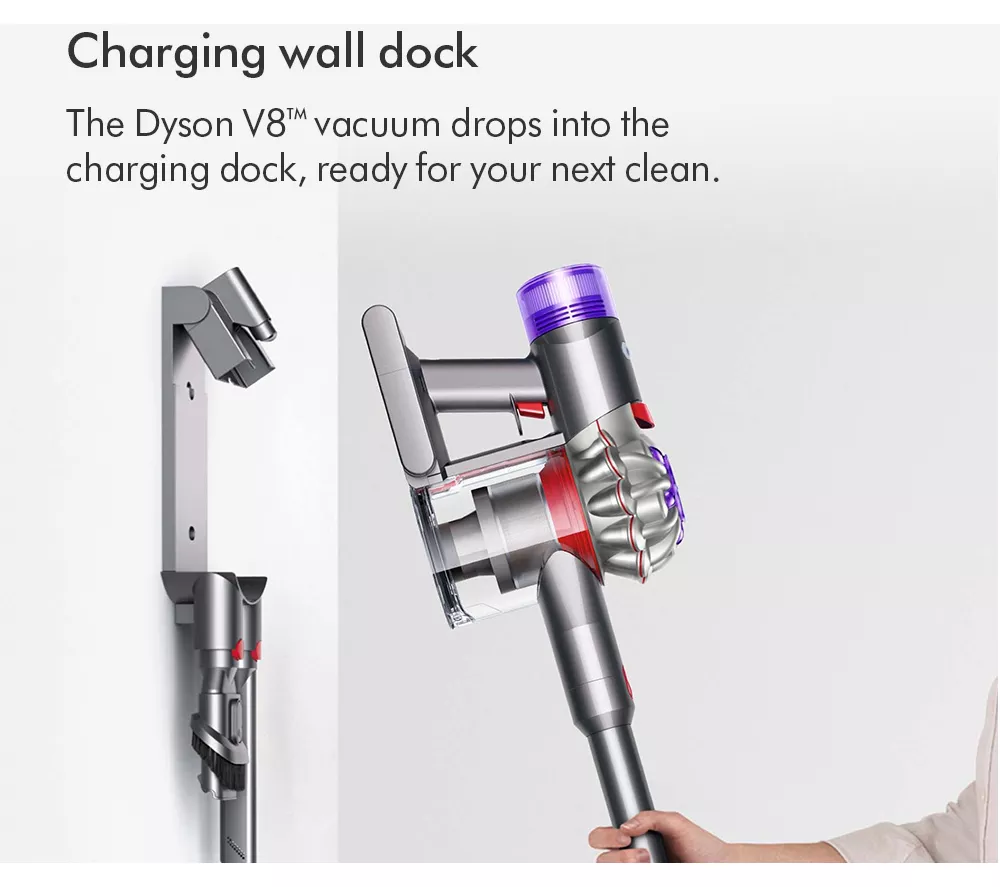 DYSON V8 Absolute Cordless Vacuum Cleaner - Silver Yellow