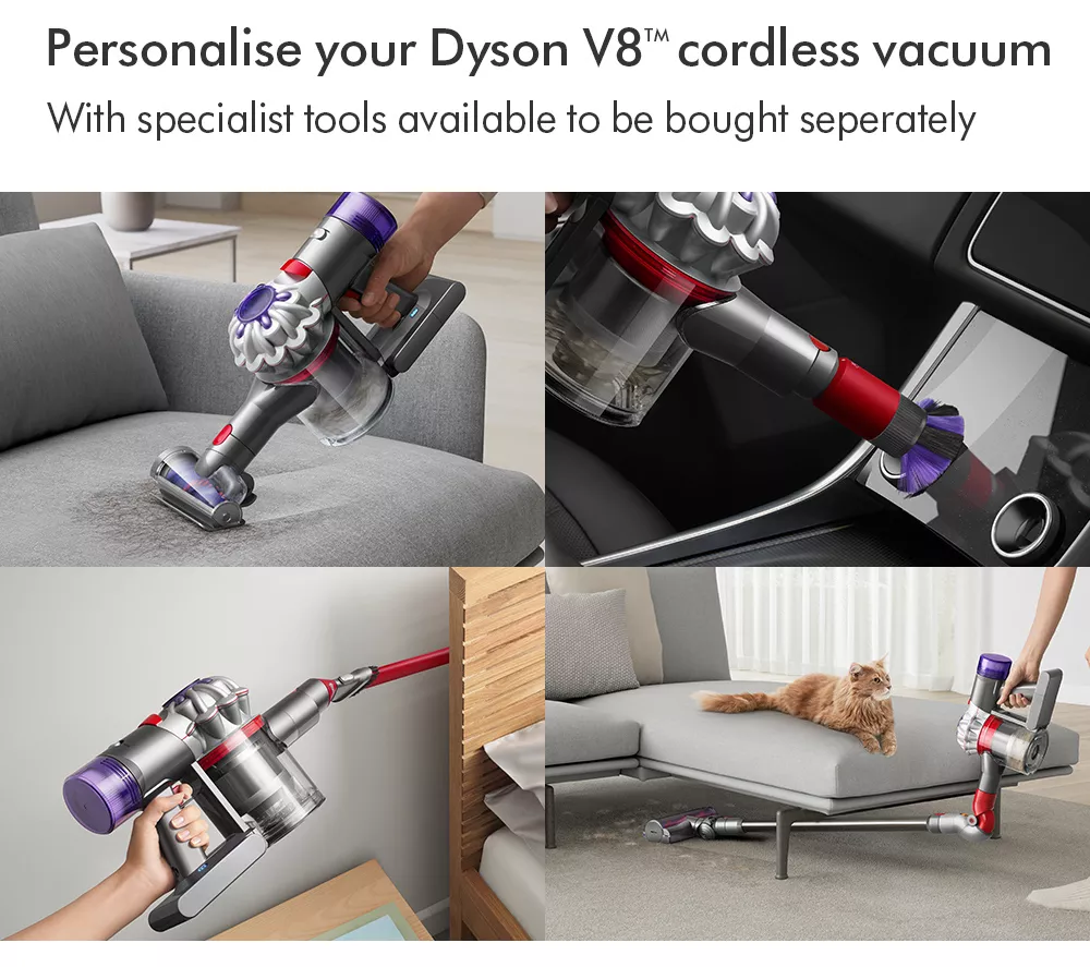 DYSON V8 Absolute Cordless Vacuum Cleaner - Silver Yellow