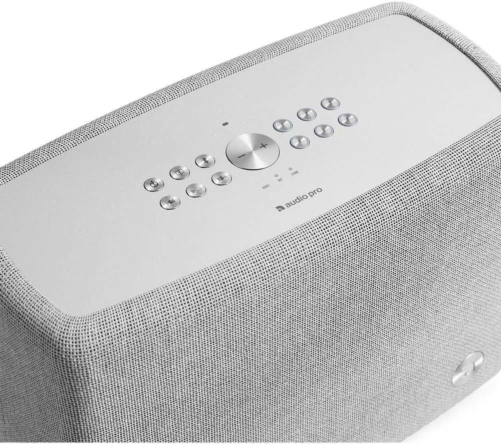 AUDIO PRO A15 Portable Wireless Multi-room Speakers - Light Grey