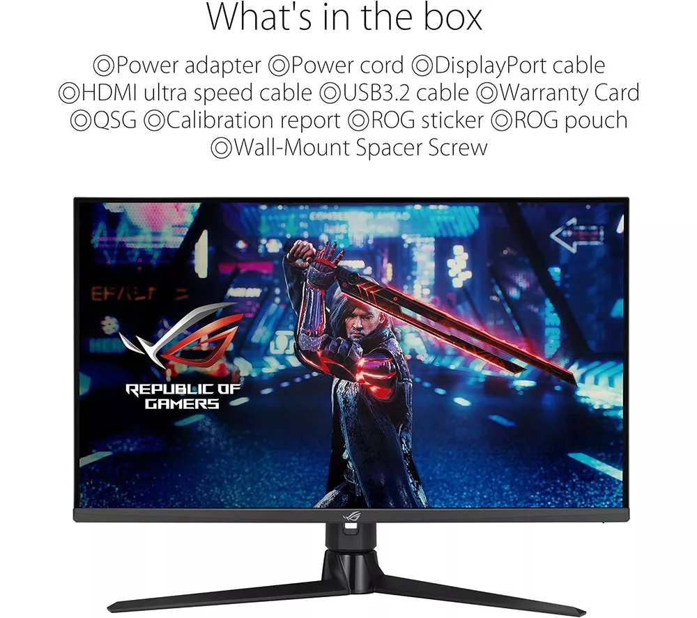 ASUS ROG Strix XG32UQ 4K Ultra HD 32" IPS LCD Gaming Monitor - Black