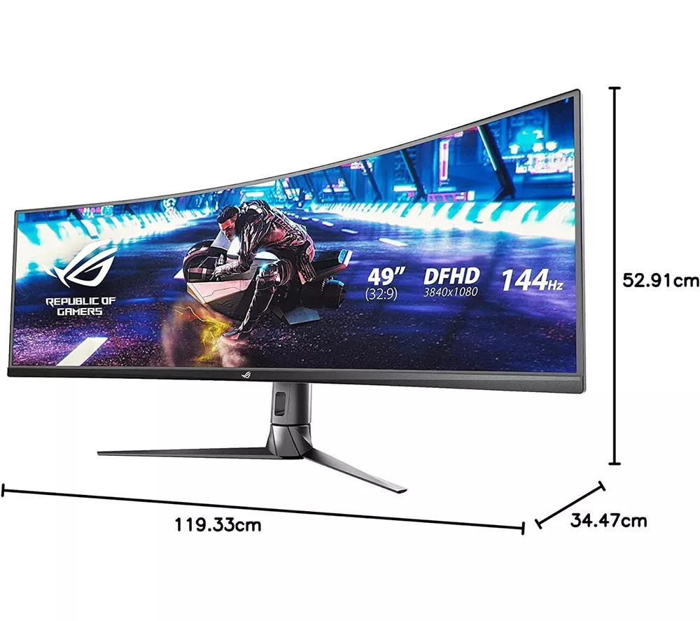 ASUS XG49VQ Full HD 49" Curved VA LCD Gaming Monitor - Black