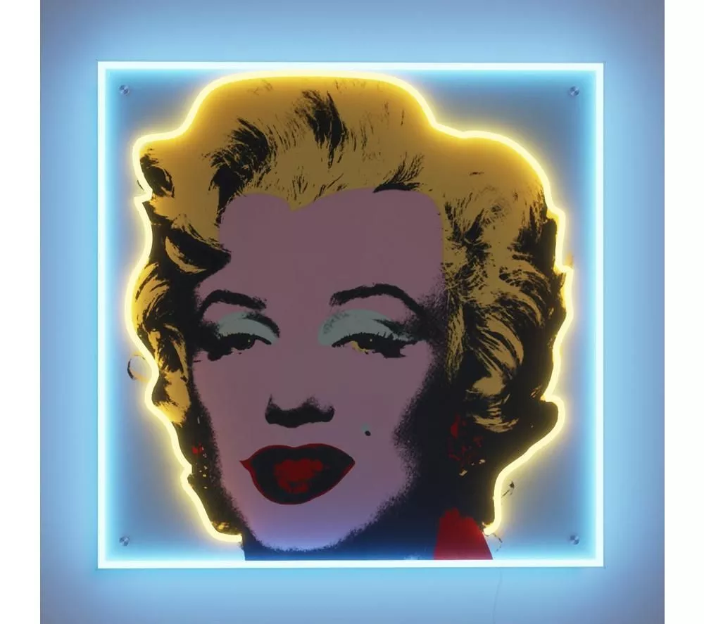 YELLOWPOP Andy Warhol Marilyn Monroe LED Wall Lamp - Multicolour, Large
