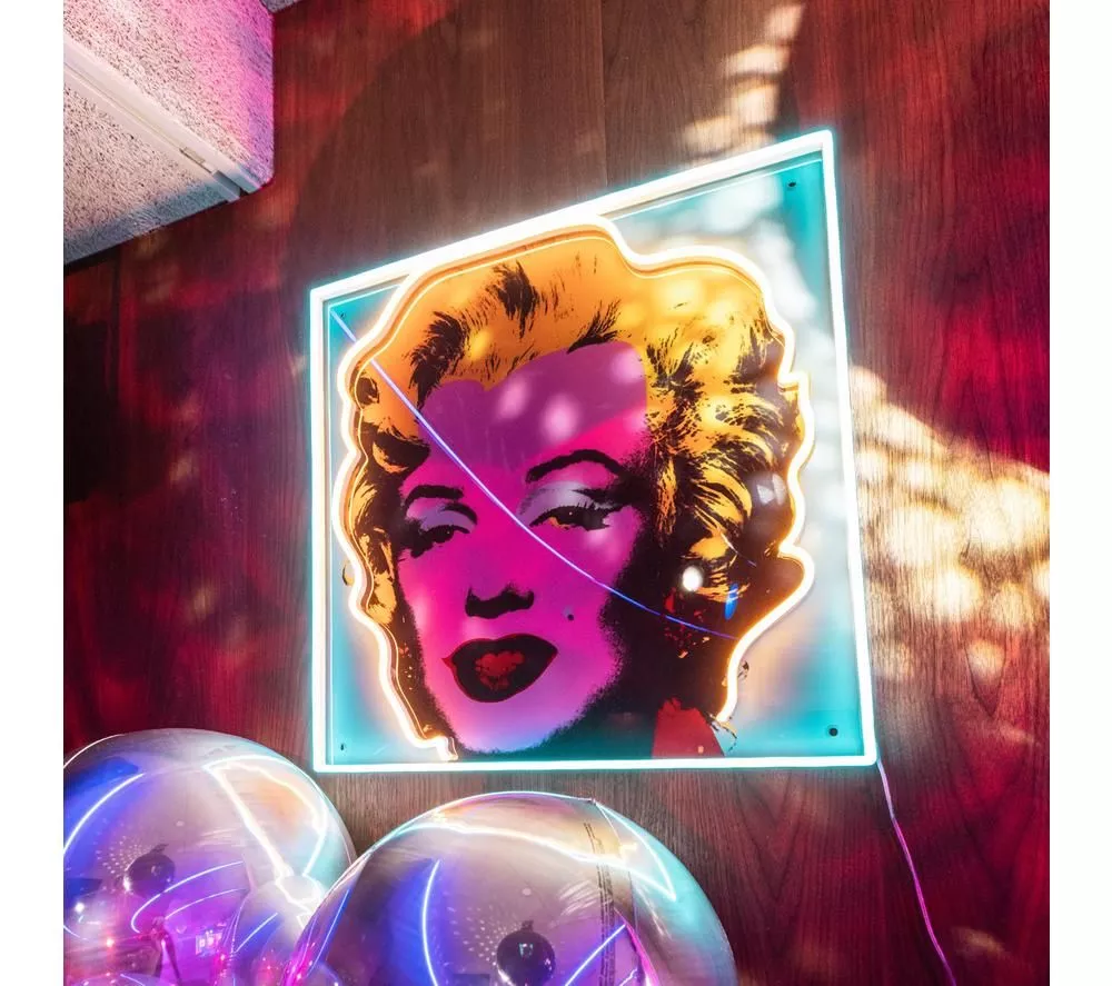 YELLOWPOP Andy Warhol Marilyn Monroe LED Wall Lamp - Multicolour, Large