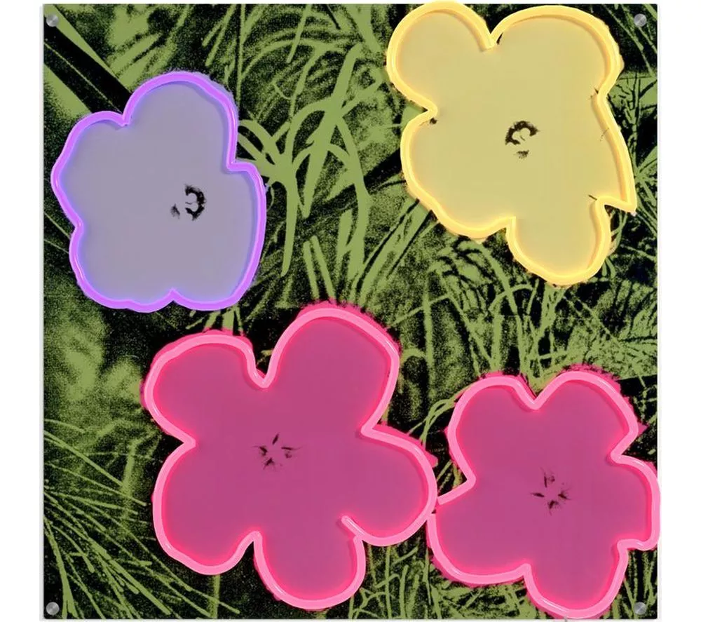 YELLOWPOP Andy Warhol Flowers LED Wall Lamp - Multicoloured
