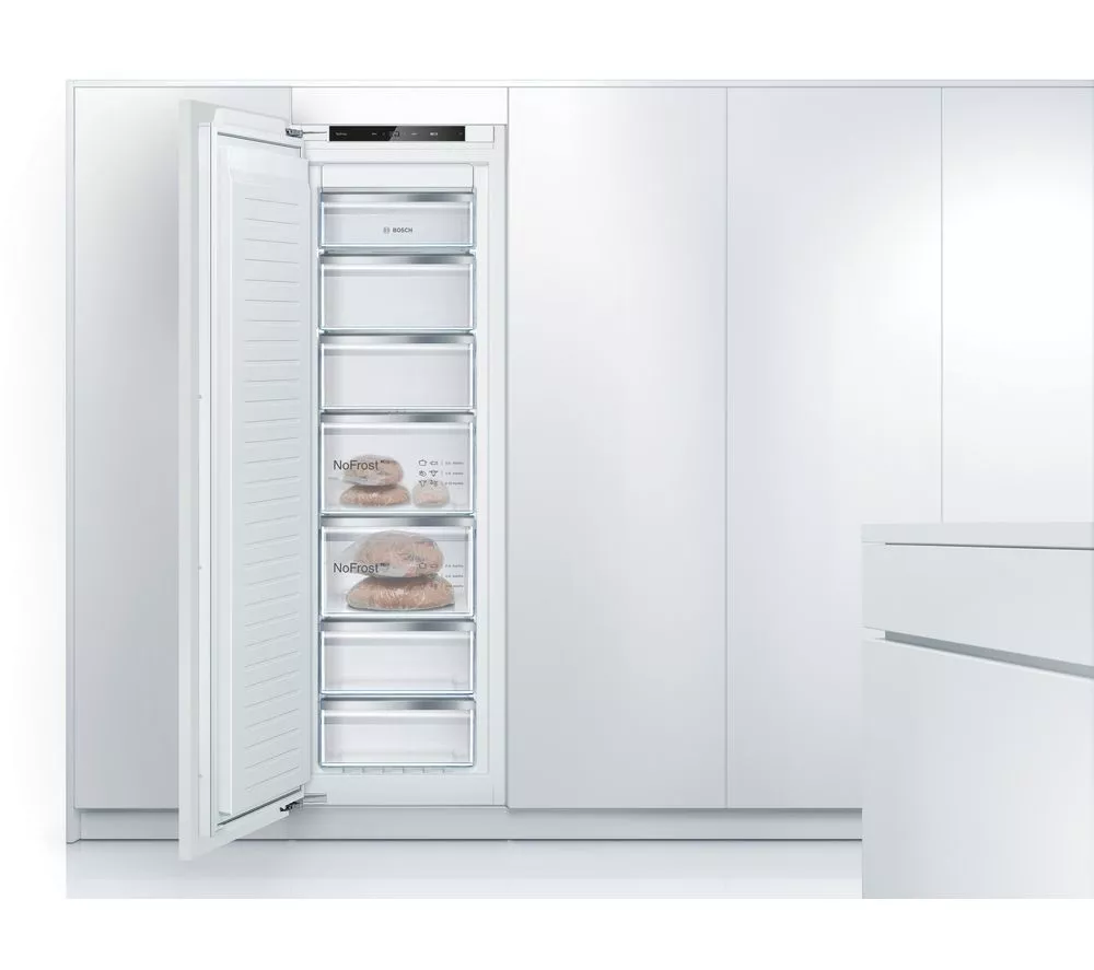 BOSCH Series 4 GIN81VEE0G Integrated Tall Freezer - Fixed Hinge