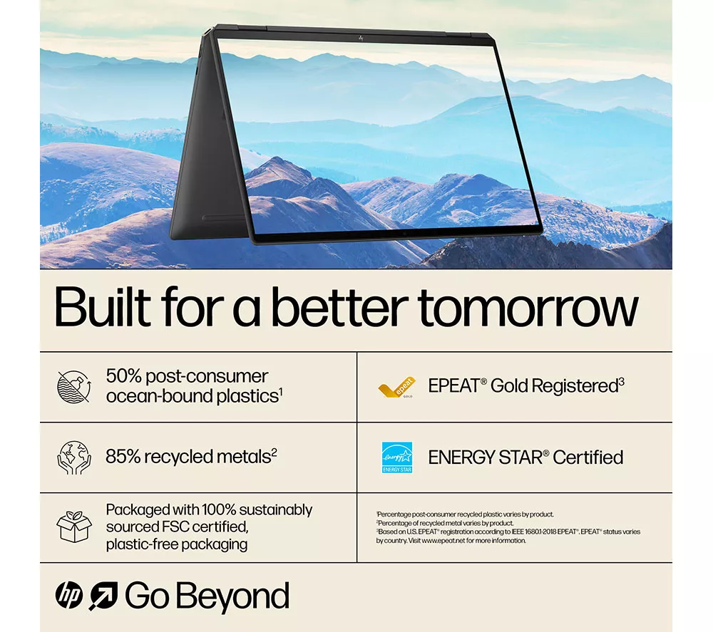 HP Spectre x360 16-aa0500na 16" 2 in 1 Laptop - Intel® Core™ Ultra 7, 1 TB SSD, Black