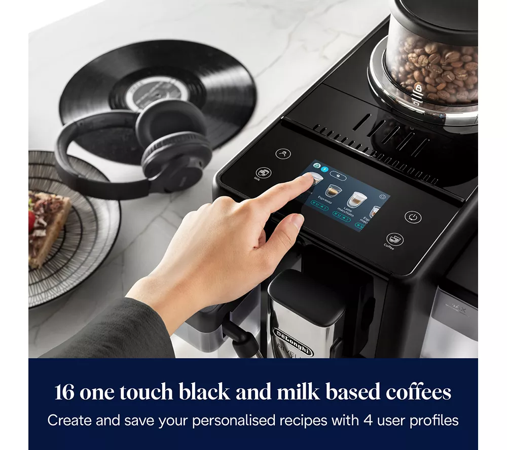 DELONGHI Rivelia EXAM440.55.B Bean to Cup Coffee Machine - Black