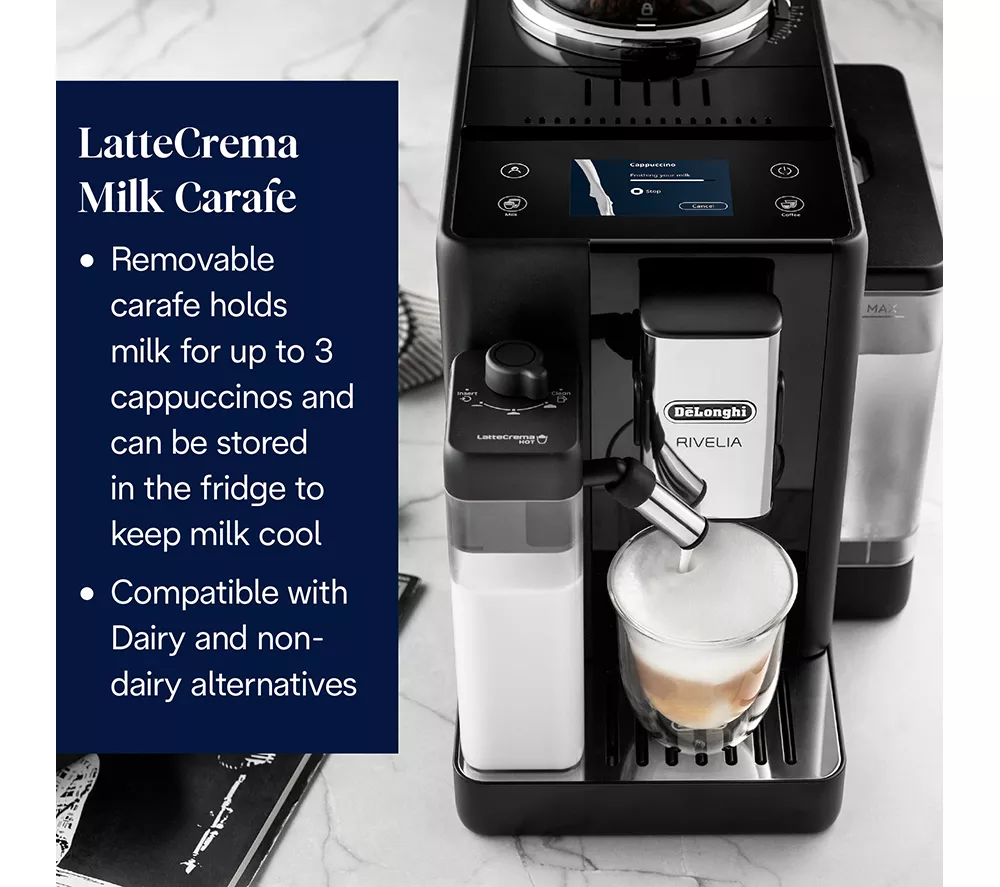 DELONGHI Rivelia EXAM440.55.B Bean to Cup Coffee Machine - Black