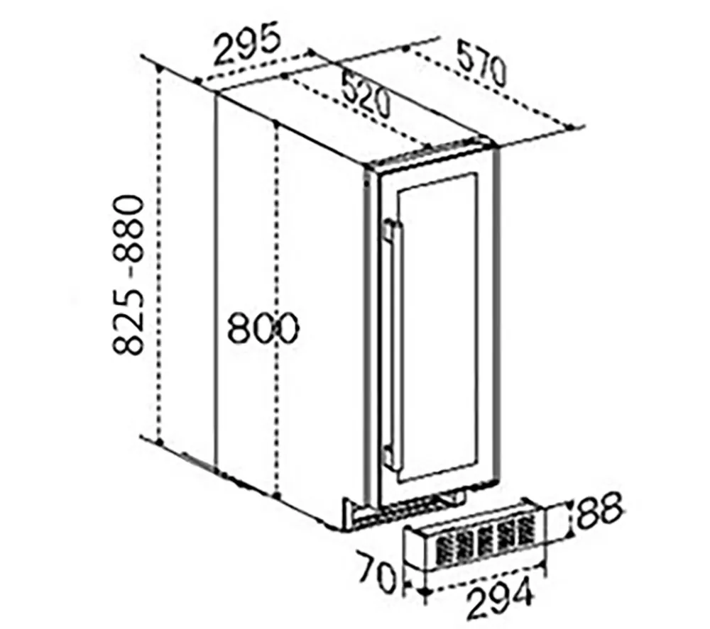 CDA CFWC304SS Wine Cooler - Stainless Steel