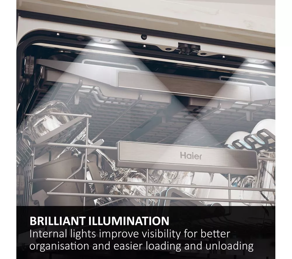 HAIER I Pro Shine 7 XF4A4M4PA Full-size WiFi-enabled Dishwasher - Graphite