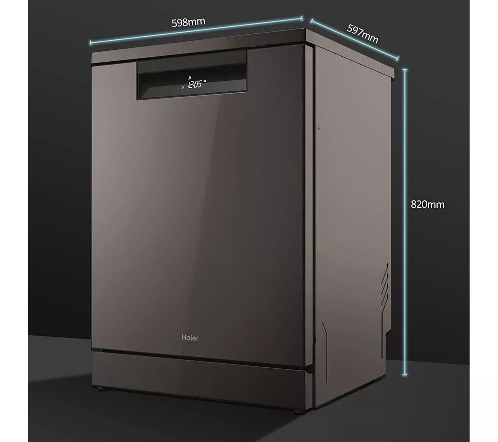 HAIER I Pro Shine 7 XF4A4M4PA Full-size WiFi-enabled Dishwasher - Graphite