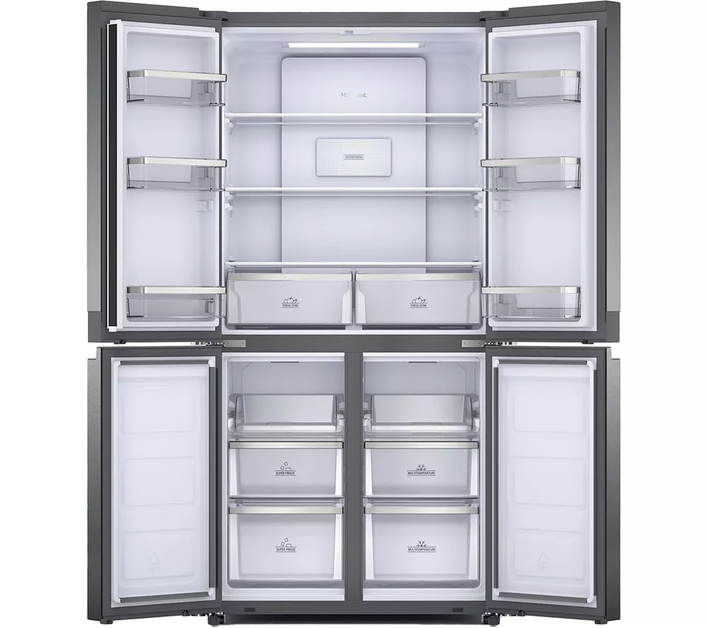 HOTPOINT HQ9 B2L G Fridge Freezer - Inox