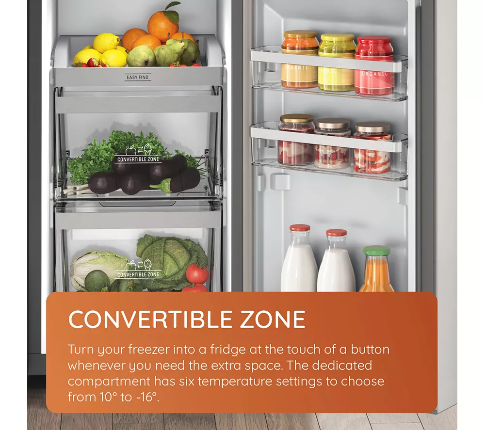 HOTPOINT HQ9 B2L G Fridge Freezer - Inox