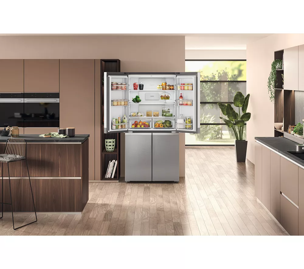 HOTPOINT HQ9 B2L G Fridge Freezer - Inox